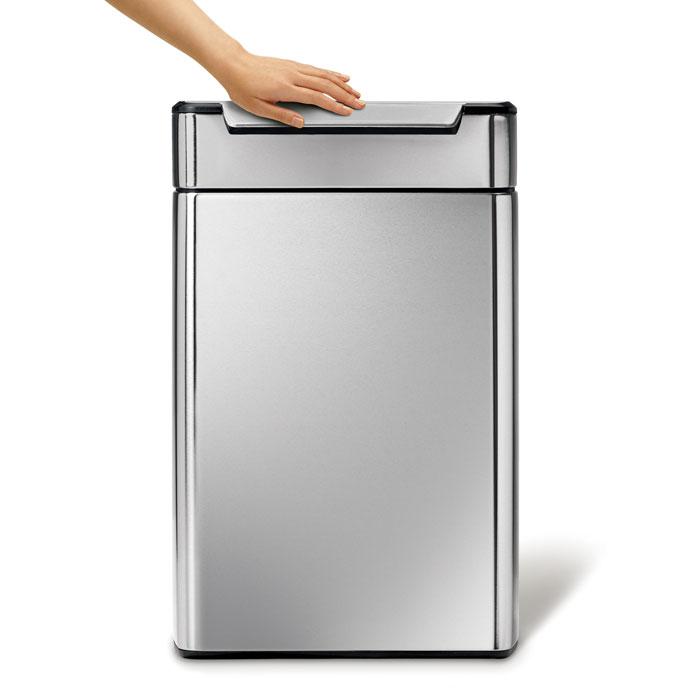 タッチバーダストボックス分別タイプ48L | simplehuman | 見た目の美しさもキープ