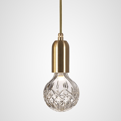 CLEAR CRYSTAL BULB PENDANT 771LB00012